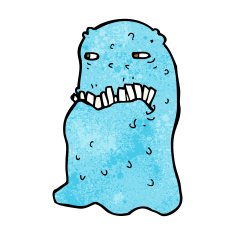 cartoon gross ghost N33