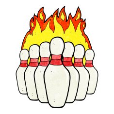cartoon flaming skittles N3