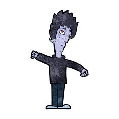 cartoon vampire man N69