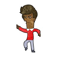 cartoon man accusing N14