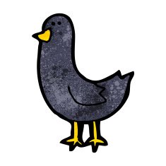 Cartoon Bird N256