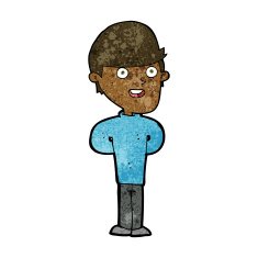 cartoon happy man N301