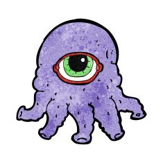 cartoon alien head N6