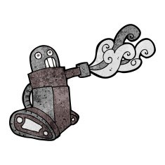 cartoon tank robot N6