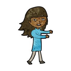 cartoon happy girl N68