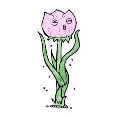cartoon flower N302