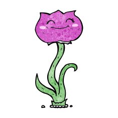 cartoon flower N303
