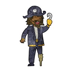 Cartoon Pirate Captain N31