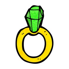 Cartoon Ruby Ring N9