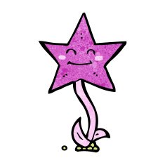 cartoon star flower N6