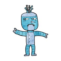 Cartoon Robot N204