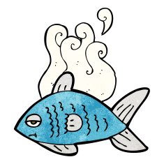 cartoon funny fish N25