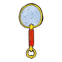 cartoon looking glass N6