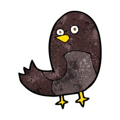 Cartoon Bird N258