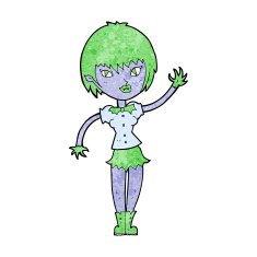 Cartoon Vampire Girl N154