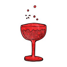 cartoon sparkling cocktail N5