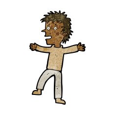 cartoon happy man N303