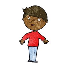 cartoon happy man N304