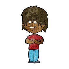 cartoon happy man N307
