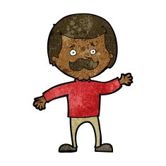 cartoon dad waving N7