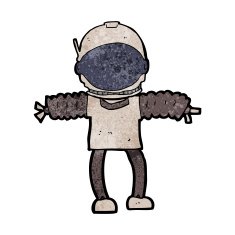 Cartoon Astronaut N94