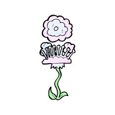 cartoon flower N304