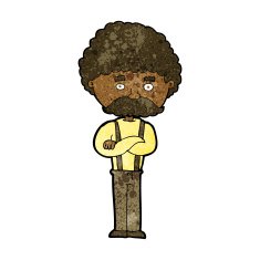 cartoon old man N23