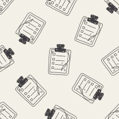 doodle document seamless pattern background N10