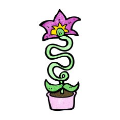 cartoon flower N305