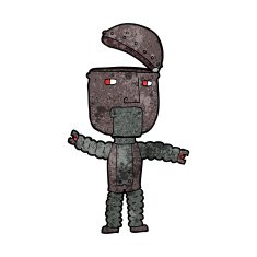 Cartoon Robot N208