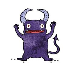 cartoon little devil N77