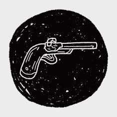 gun doodle N41