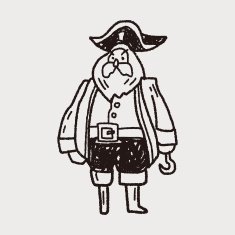 pirate captain doodle N9