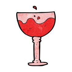 cartoon glass of wine N5
