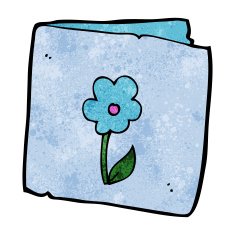 cartoon flower greeting card N6