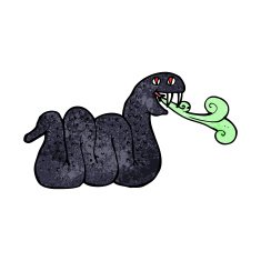 Cartoon Snake N160