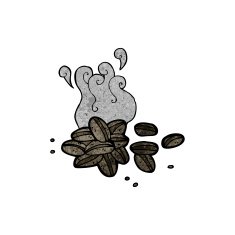 Cartoon Coffee Beans N20