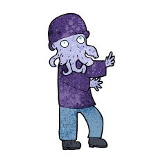 cartoon monster man N10