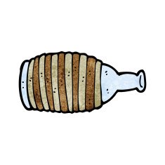 cartoon spilled bottle N9