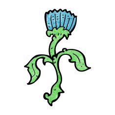 cartoon flower N308