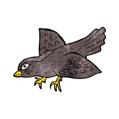 Cartoon Bird N262