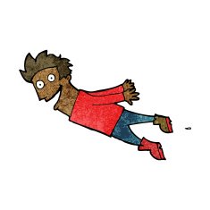 cartoon drenched man flying N6