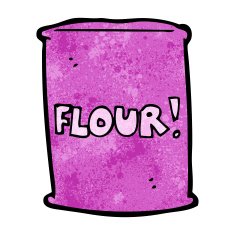 cartoon bag of flour N22
