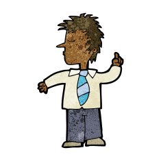 cartoon man making his point N7