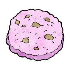 pink cookie cartoon N5