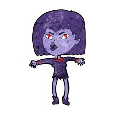 Cartoon Vampire Girl N155