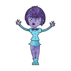 Cartoon Vampire Girl N156