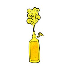 Cartoon Mustard Bottle N13