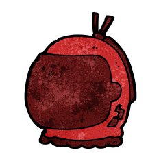 cartoon astronaut helmet N24