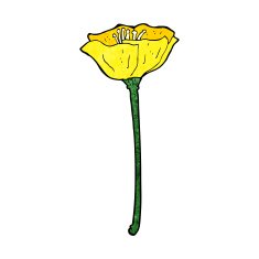 cartoon flower N312